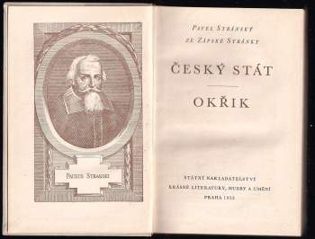 Pavel Stránský ze Zapské Stránky: Český stát ; Okřik