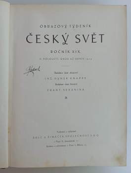 Český svět- Ročník XIX- II. pololetí: únor až srpen 1923- Čísla 1-52