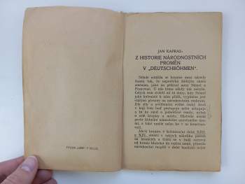 Jan Dvořák: Český živel v "Deutschböhmen"