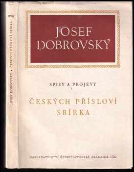 Josef Dobrovský: Českých přísloví sbírka