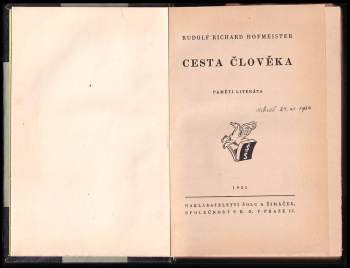 Rudolf Richard Hofmeister: Cesta člověka