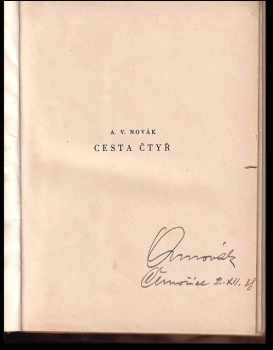 Václav Archibald Novák: Cesta čtyř
