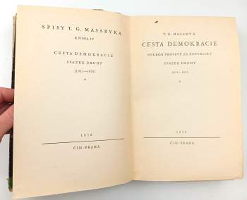 Tomáš Garrigue Masaryk: Cesta demokracie