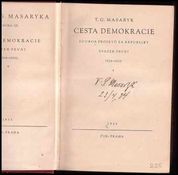 Tomáš Garrigue Masaryk: Cesta demokracie