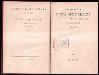 Tomáš Garrigue Masaryk: Cesta demokracie