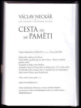 Vladimír Vlasák: Cesta do mé paměti