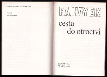 Friedrich A. von Hayek: Cesta do otroctví
