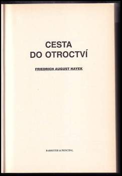 Friedrich A. von Hayek: Cesta do otroctví