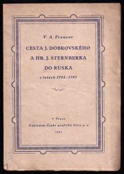 Cesta J. Dobrovského a hr. J. Sternberka do Ruska v letech 1792-1793