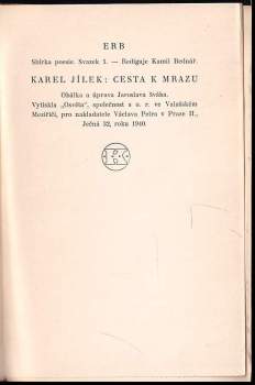 Karel Jílek: Cesta k mrazu