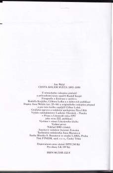 Jan Eskymo Welzl: Cesta kolem světa 1893-1898
