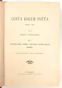 Josef Kořenský: Cesta kolem světa 1893-94