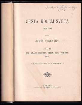 Josef Kořenský: Cesta kolem světa 1893-94