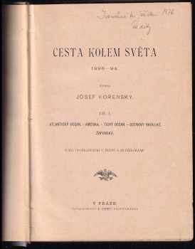 Josef Kořenský: Cesta kolem světa 1893-94