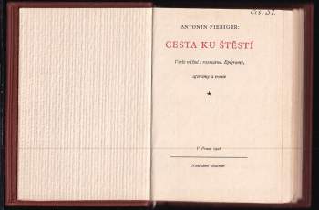 Antonín Fiebiger: Cesta ku štěstí