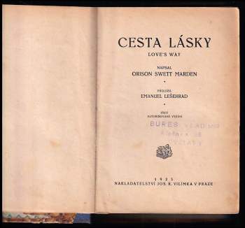 Orison Swett Marden: Cesta lásky