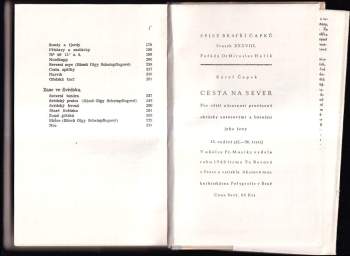 Karel Čapek: Cesta na sever