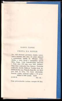 Karel Čapek: Cesta na sever