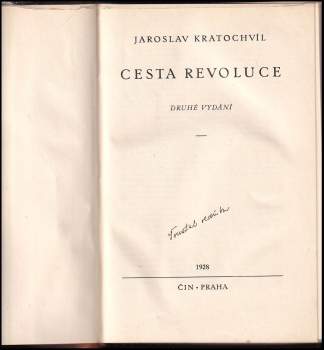 Jaroslav Kratochvíl: Cesta revoluce