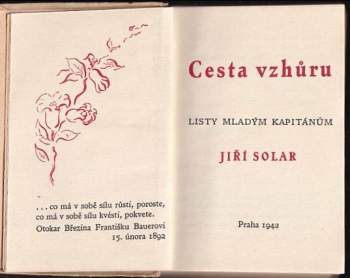 Jiří Solar: Cesta vzhůru