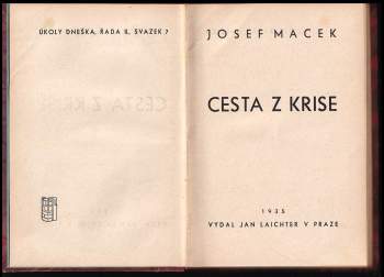 Josef Macek: Cesta z krise