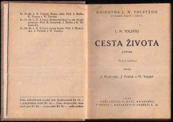 Lev Nikolajevič Tolstoj: Cesta života
