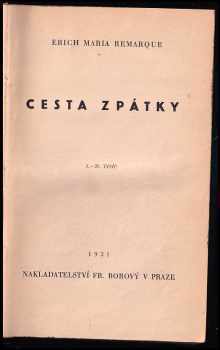 Erich Maria Remarque: Cesta zpátky