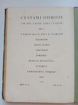 Cestami odboje I + II - jak žily a kudy táhly čs. legie