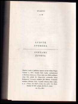 Ludvík Svoboda: Cestami života