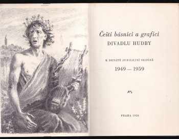 Čeští básníci a grafici Divadlu hudby k desáté jubilejní sezóně 1949-1959