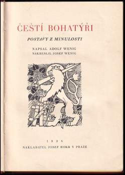 Adolf Wenig: Čeští bohatýři