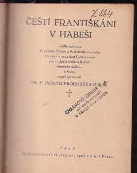 Čeští františkáni v Habeši