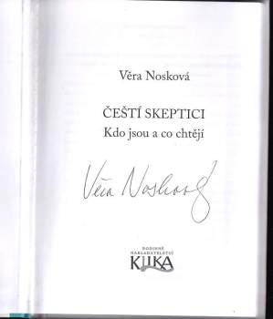 Věra Nosková: Čeští skeptici