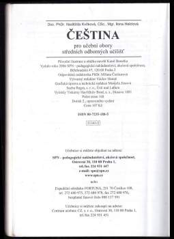 Naděžda Kvítková: Čeština pro učební obory středních odborných učilišť