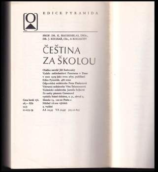 Čeština za školou