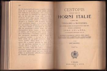 Ján Kollár: Cestopis obsahující cestu do horní Italie a odtud přes Tyrolsko a Bavorsko, se zvláštním ohledem na slavjanské živly roku 1841