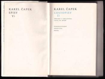 Karel Čapek: Cestopisy