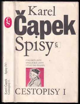 Cestopisy : I - Italské listy - Karel Čapek (1980, Československý spisovatel) - ID: 697317