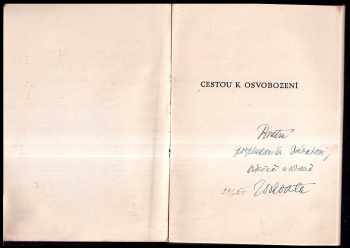 Josef Kopta: Cestou k osvobození : Básně : V Rusku 1915-1919 PODPIS J. KOPTA