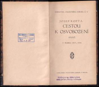 Josef Kopta: Cestou k osvobození