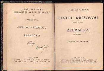Jindřich Šimon Baar: Cestou křížovou ; Žebračka : (farských historek díl III)