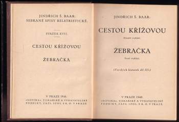 Jindřich Šimon Baar: Cestou křížovou ; Žebračka : (farských historek díl III)