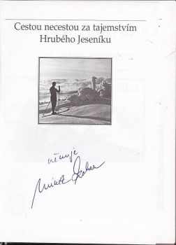 Miroslav Kobza: Cestou necestou za tajemstvím Hrubého Jeseníku