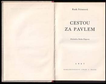 Ruth Feiner: Cestou za Pavlem