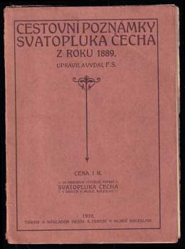 Cestovní poznámky Svatopluka Čecha z roku 1889