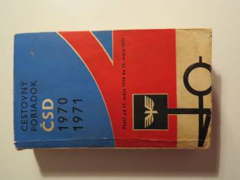 Cestovný poriadok ČSD 1970-1971