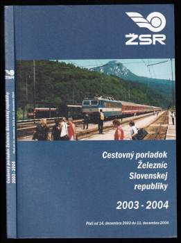 Cestovný poriadok Železníc Slovenskej republiky 2003-2004