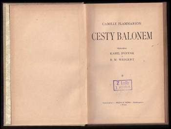 Camille Flammarion: Cesty balonem