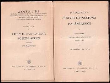 Jan Macháček: Cesty D. Livingstona po jižní Africe