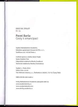 Pavel Barša: Cesty k emancipaci